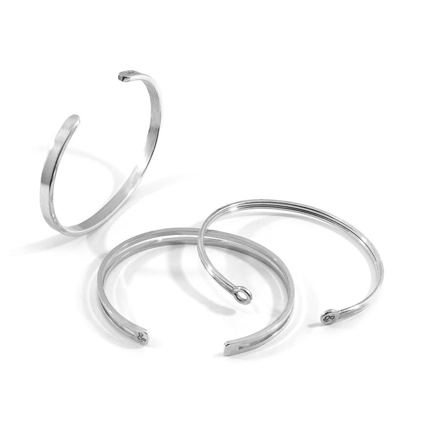 Reynolds Element Midi Geometric Silver Bangle