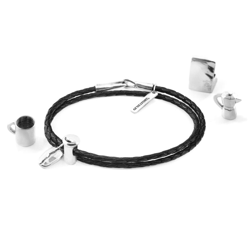 GUSTATORY Coffee Bean Silver Bead