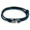 Iron Grey Mr Shaw Signature Silver and Rope Bracelet
