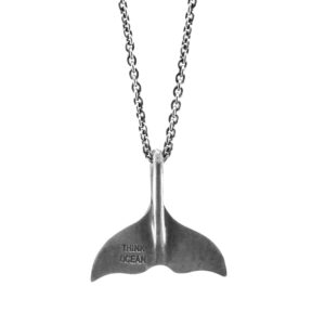 Think Ocean Big Whale Silver Necklace Pendant