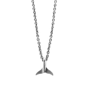 Think Ocean Mini Whale Silver Necklace Pendant