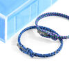 Blue Think Ocean Signature Silver and Rope Bracelet