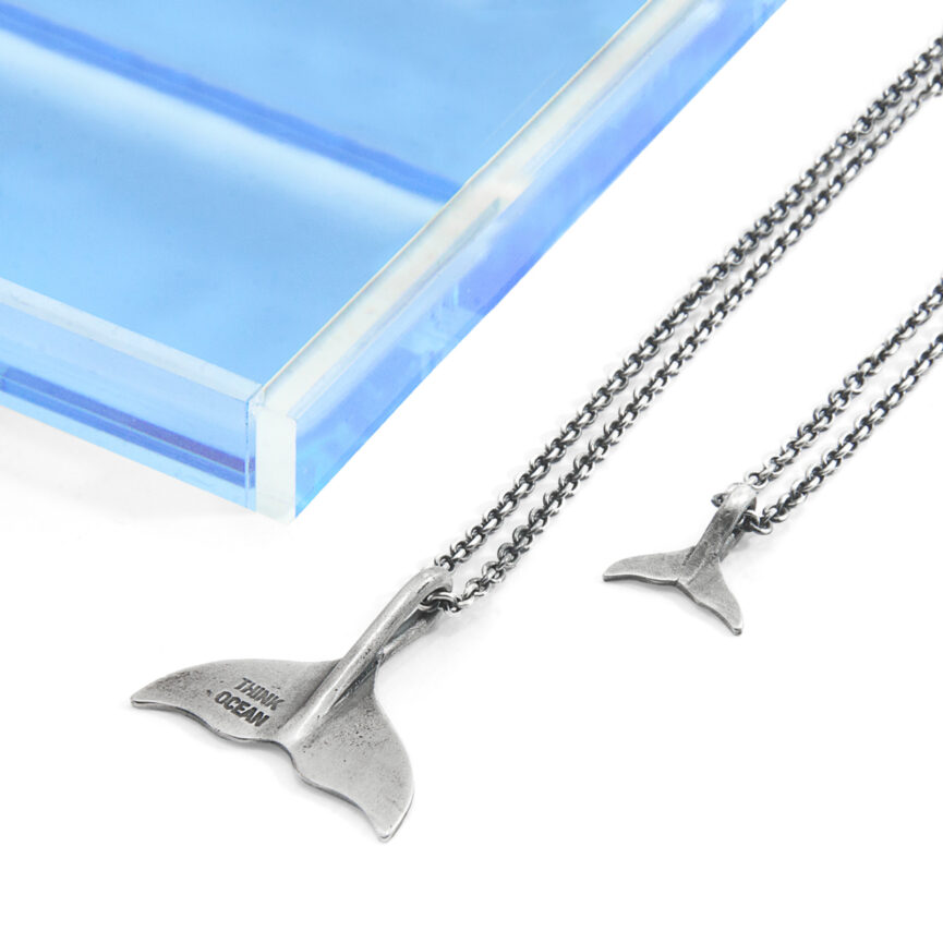 Think Ocean Big Whale Silver Necklace Pendant