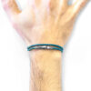 Ocean Blue Liverpool Silver and Rope Bracelet
