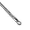 Classic Grey Padstow Silver and Rope Bracelet