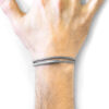 Classic Grey Hove Silver and Rope Bracelet