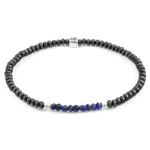 Blue Lapis Lazuli Paralana Silver and Stone Bracelet