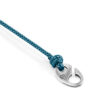 Ocean Blue Windsor Silver and Rope Bracelet