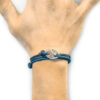 Ocean Blue Windsor Silver and Rope Bracelet