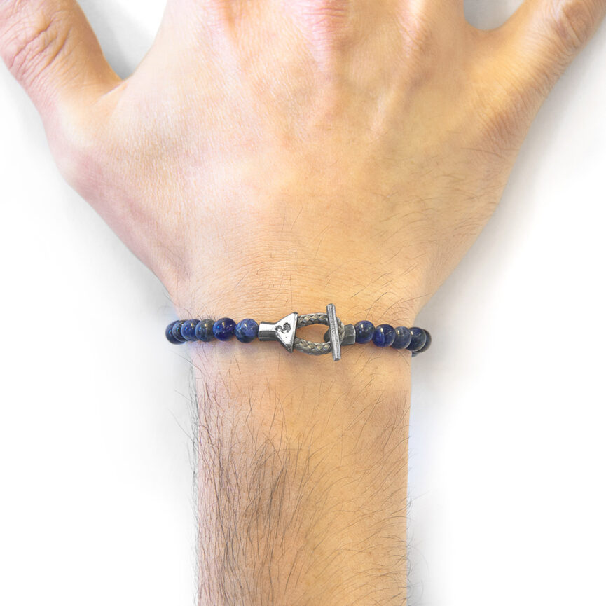 Blue Sodalite Mantaro Silver and Stone Bracelet