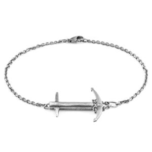 Admiral Anchor Silver Chain Bracelet