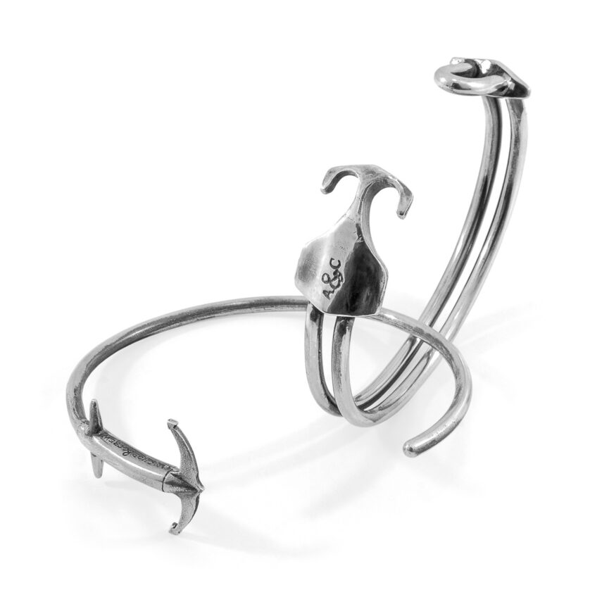 Admiral Anchor Silver Bangle