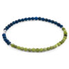 Green Jade and Blue Sodalite Alexander Silver and Stone SKINNY Bracelet