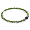 Green Jade, Grey Jasper and Black Onyx Frederick Silver and Stone SKINNY Bracelet