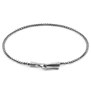 Moonraker Sail Silver Chain SKINNY Bracelet