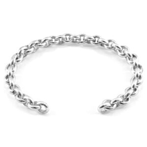 Spinnaker Sail Silver Chain Bangle