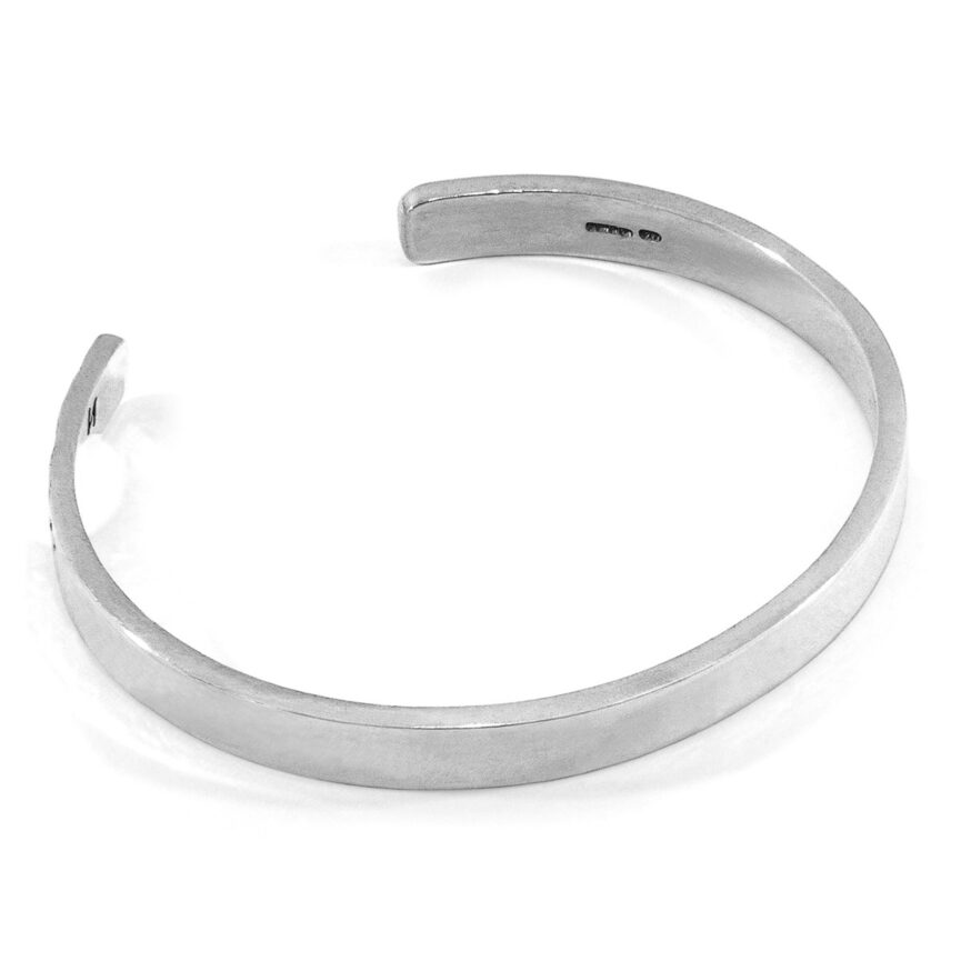 Russell Compass Cutout Wayfarer Silver Bangle