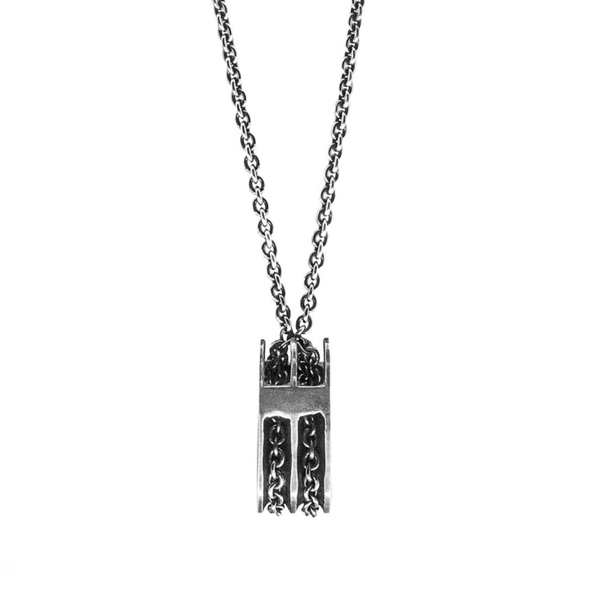 Rothesay Pulley Silver Necklace Pendant
