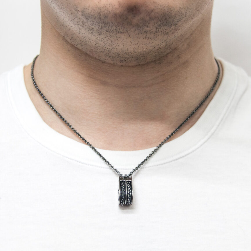 Rothesay Pulley Silver Necklace Pendant