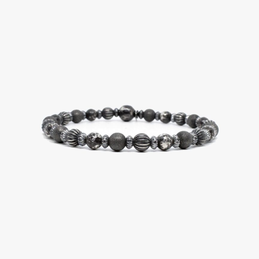 Multi Texture Sterling Beads