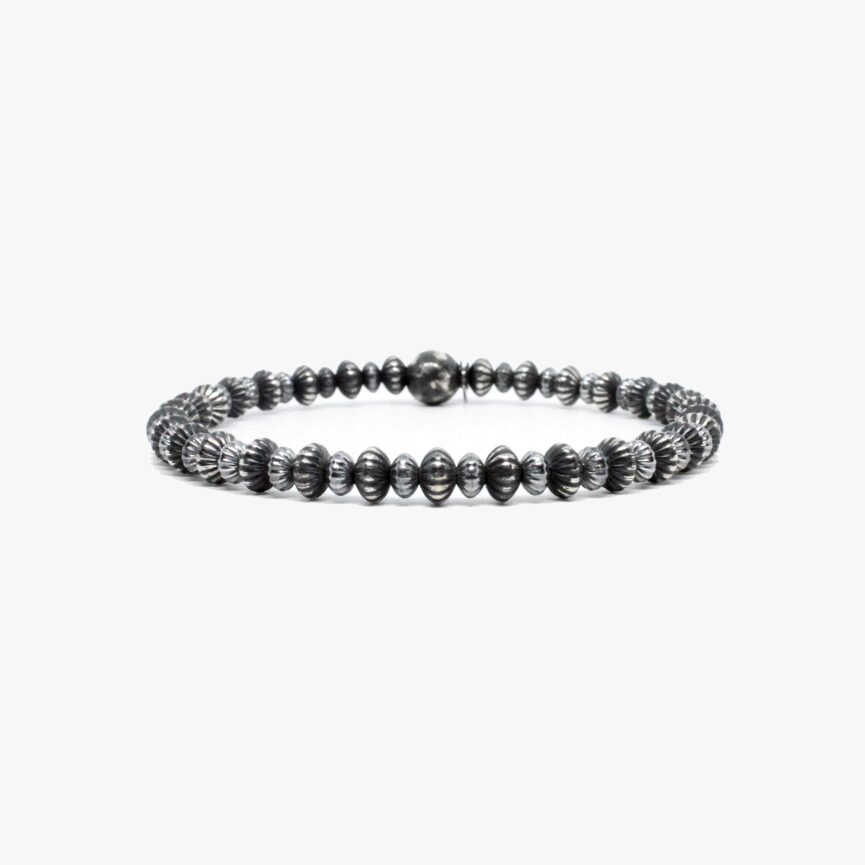 Roundel Corrugated Sterling Beads
