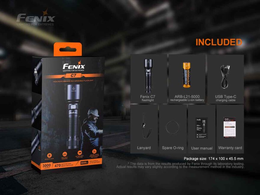 Fenix C7 Work Flashlight