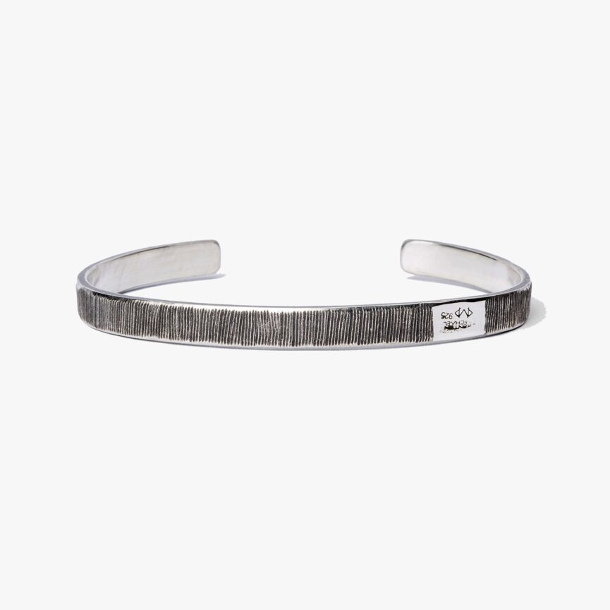 Etched Solid Metal Cuff
