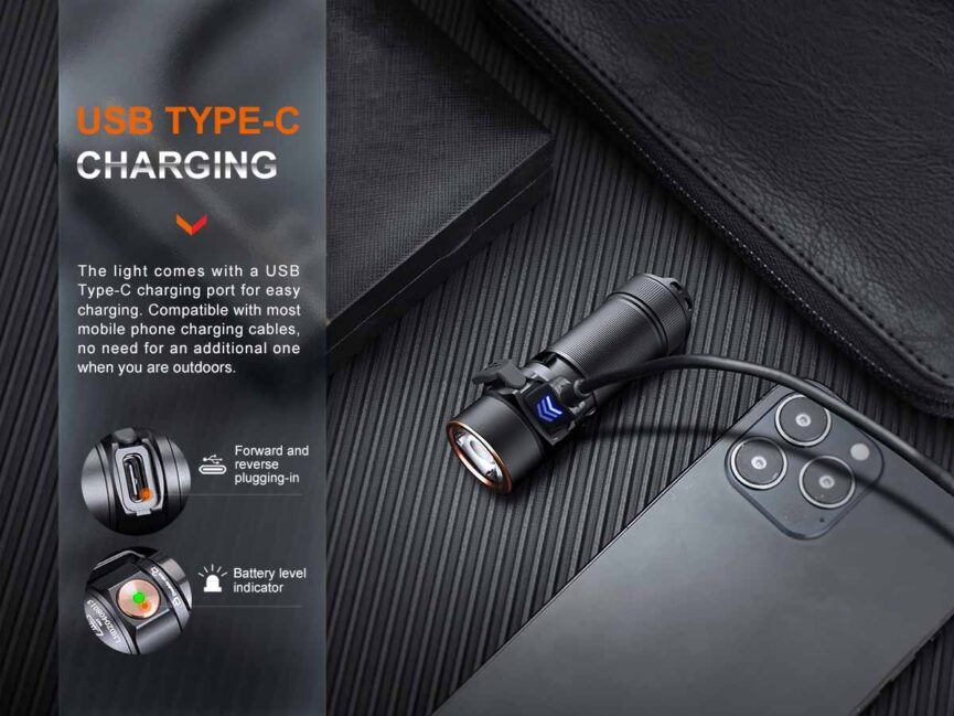 Fenix E18R V2.0 Rechargeable EDC Flashlight