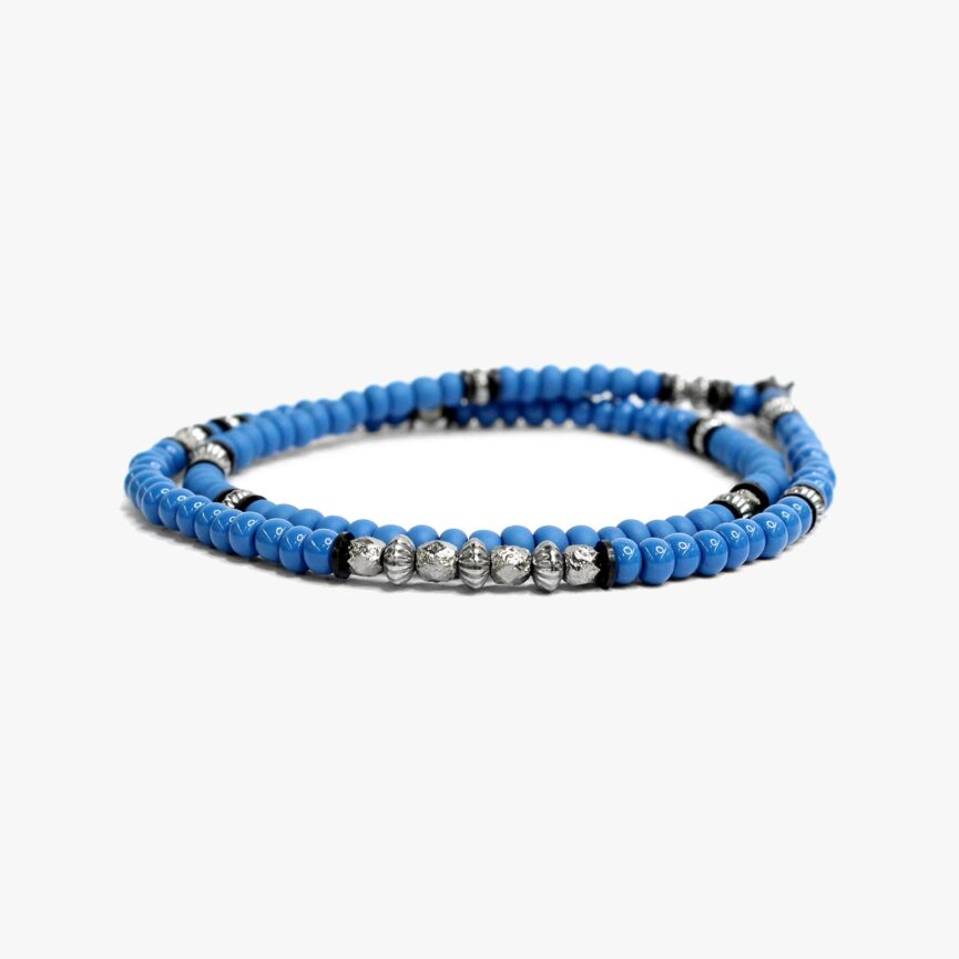 Matte and Polished Czech Glass Double