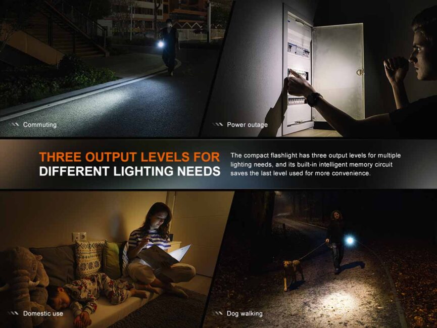 Fenix E12 V3.0 AA-Powered EDC Flashlight