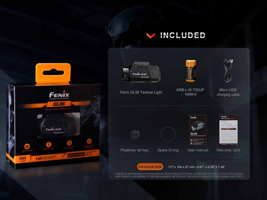 Fenix GL06 Compact Weapon Light