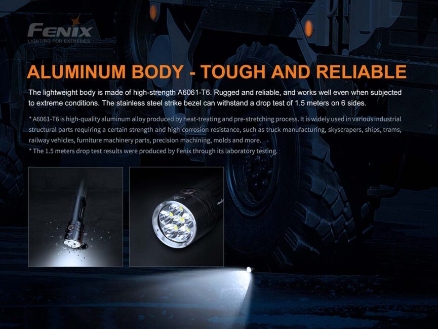 Fenix LR35R Rechargeable Flashlight - 10000 Lumens