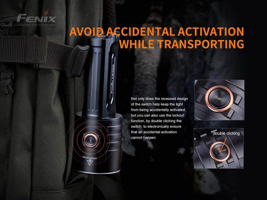 Fenix LR35R Rechargeable Flashlight - 10000 Lumens