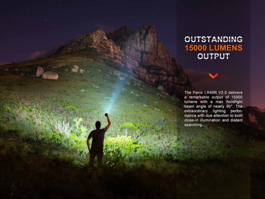 Fenix LR40R V2.0 Search Flashlight - 15000 Lumens