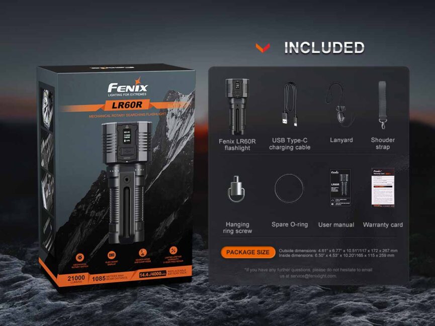 Fenix LR60R Search Flashlight