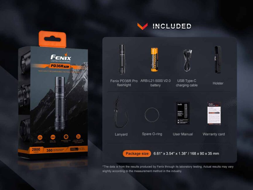 Fenix PD36R PRO Rechargeable Flashlight