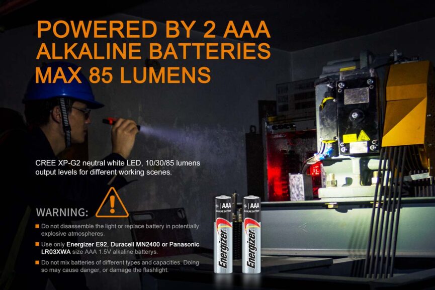 Fenix WF05E Intrinsically Safe Flashlight