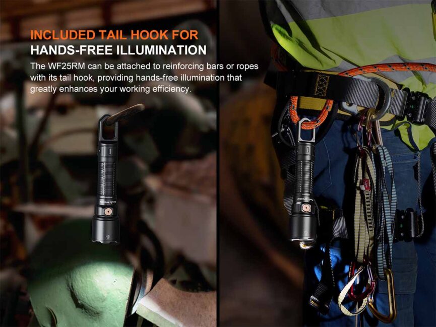 Fenix WF25RM Rechargeable Work Flashlight with Charging Dock