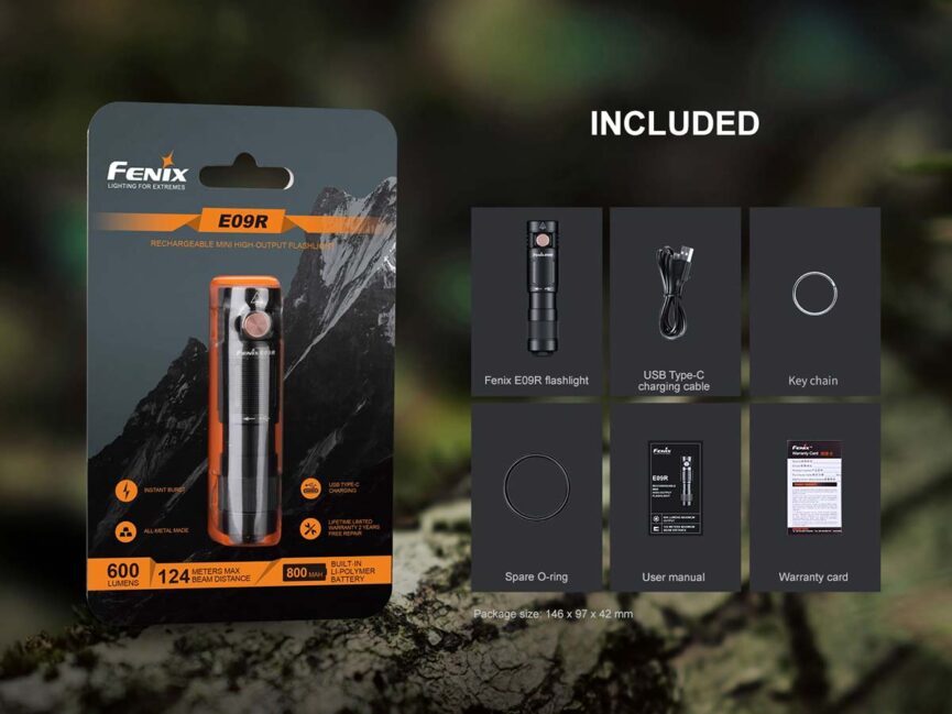 Fenix E09R Rechargeable EDC Flashlight