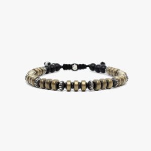 Gold Hematite and Sterling