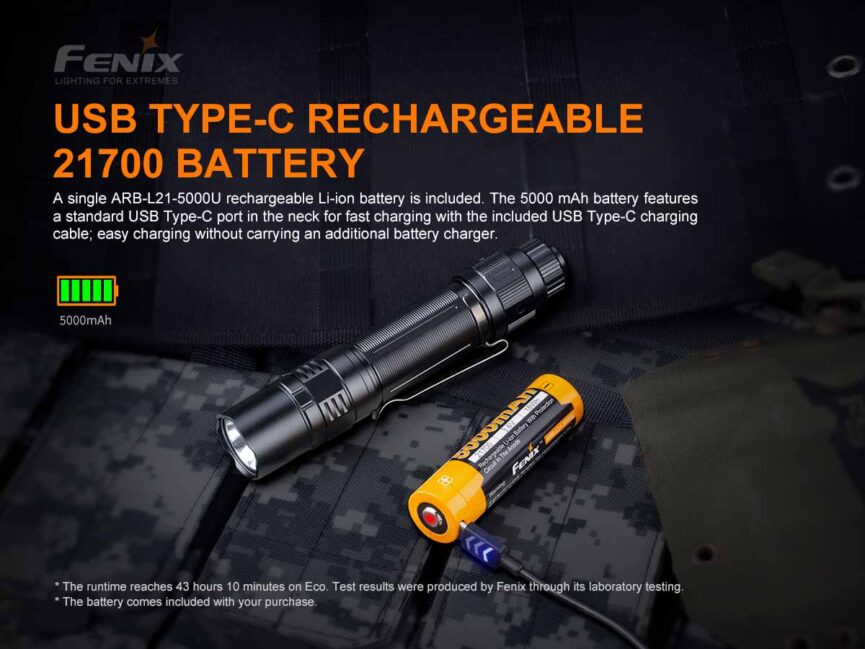 Fenix PD36 TAC Tactical Flashlight
