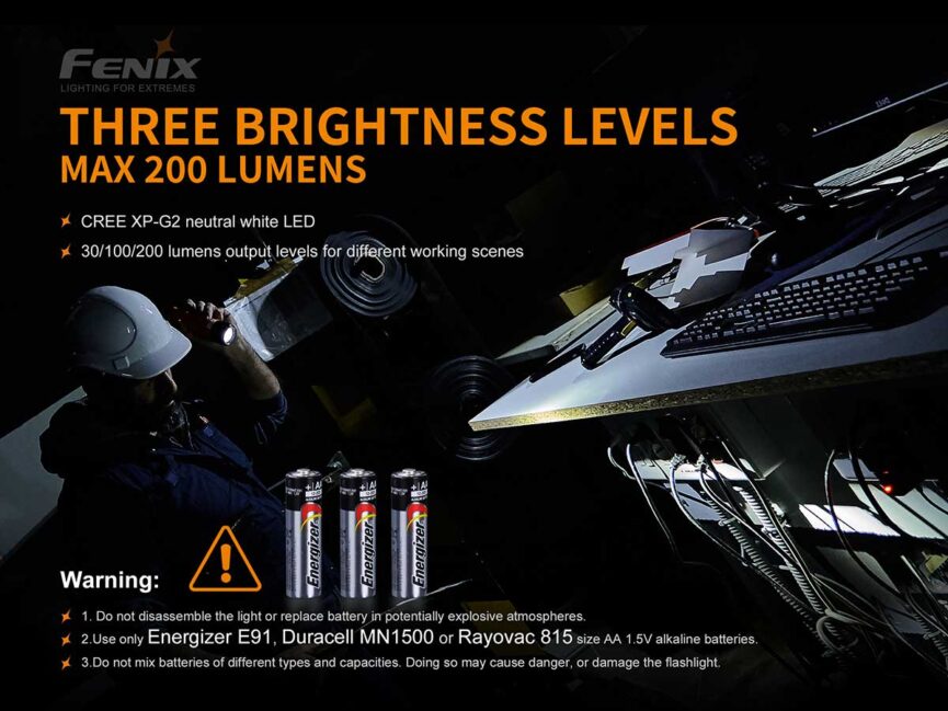 Fenix WF11E Intrinsically Safe Flashlight