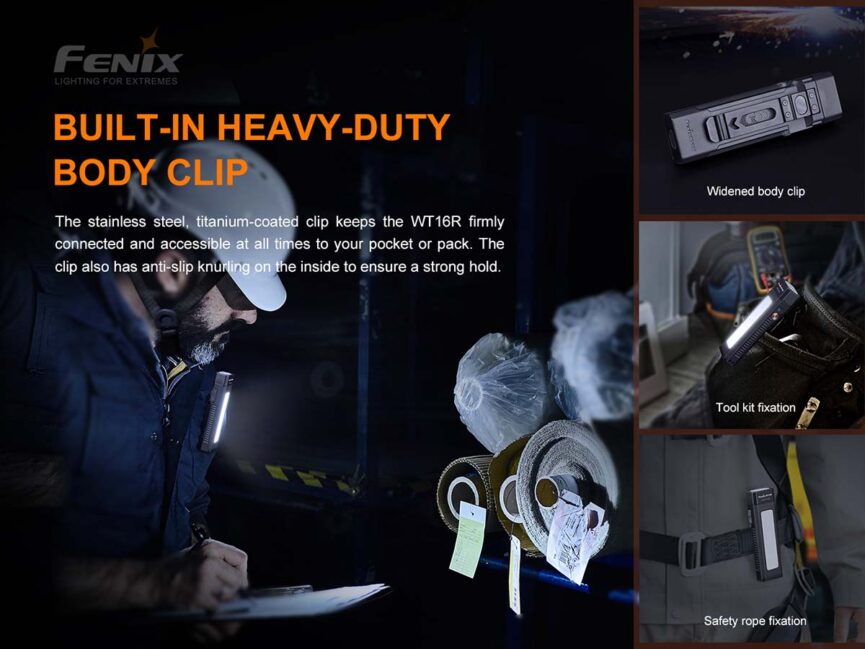Fenix WT16R Rechargeable Magnetic Flashlight