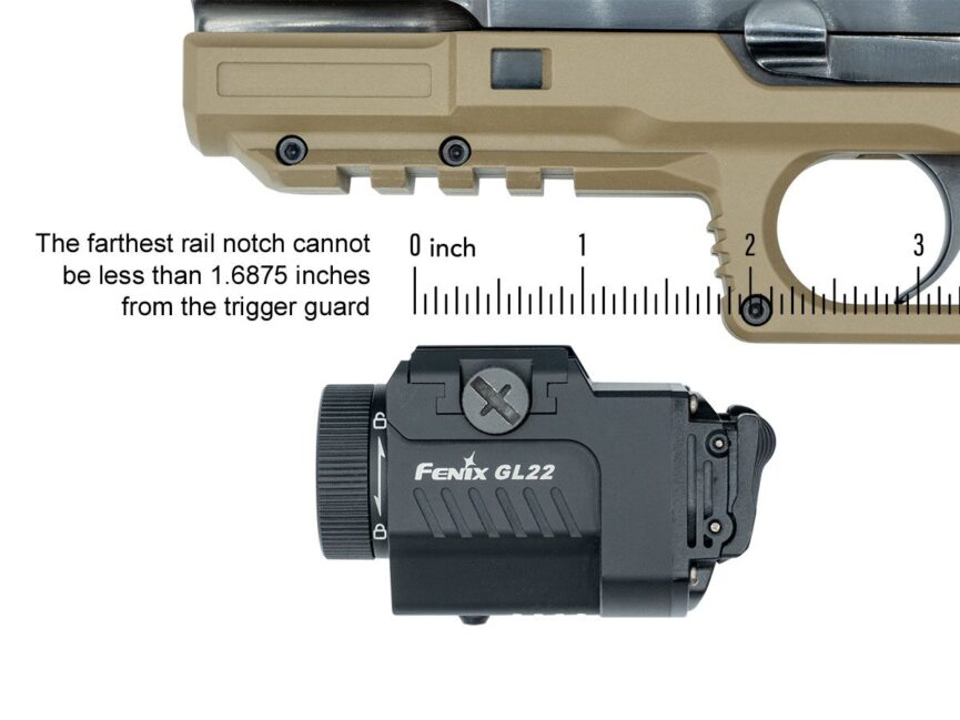 Fenix GL22 Tactical Weapon Light with Red Laser Sight