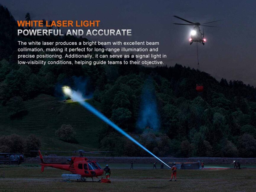 Fenix LR36R White Laser Flashlight with 10,000 Lumen Floodlight