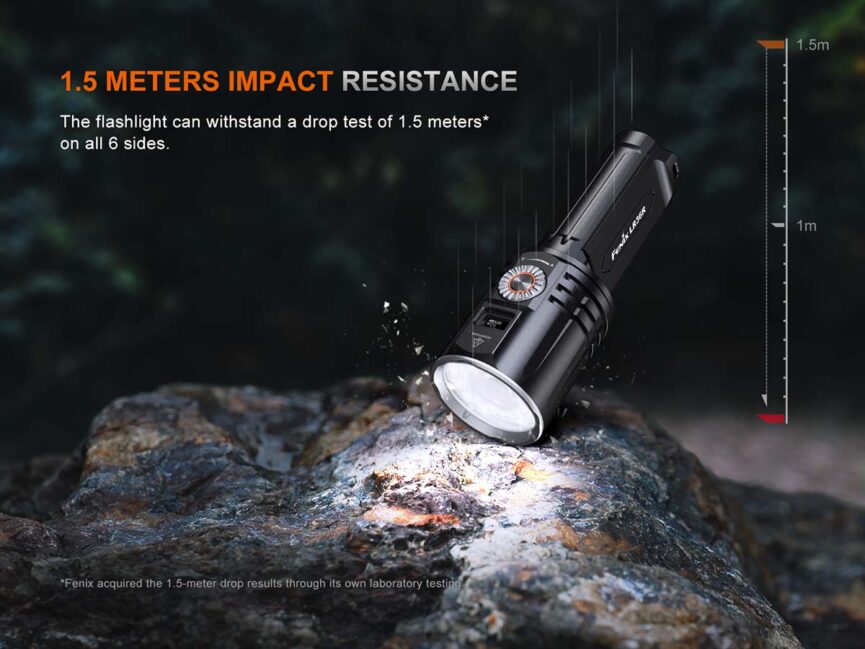 Fenix LR36R White Laser Flashlight with 10,000 Lumen Floodlight