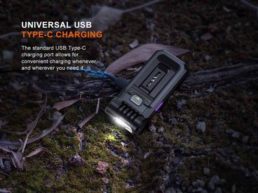 Fenix SW05R-UV Clip On Flashlight with UV Light