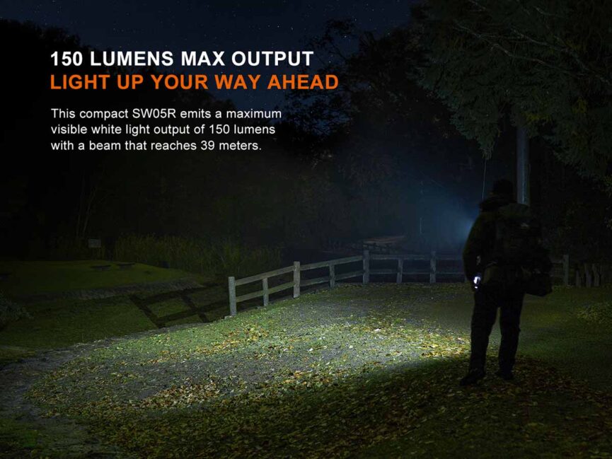 Fenix SW05R-RED Clip On Flashlight with Red Light