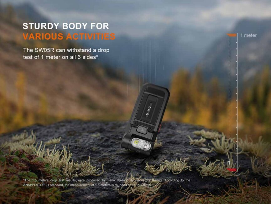 Fenix SW05R-RED Clip On Flashlight with Red Light