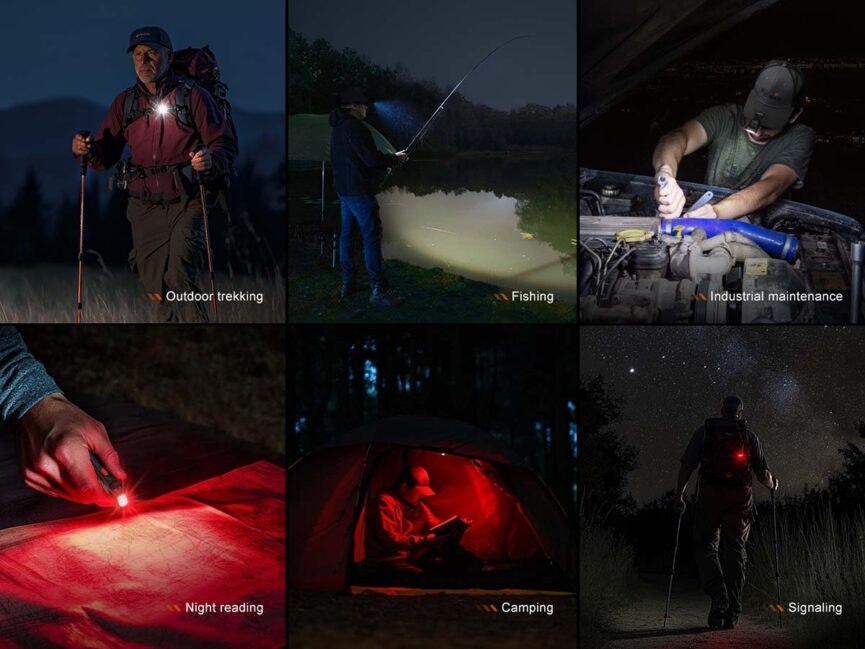 Fenix SW05R-RED Clip On Flashlight with Red Light